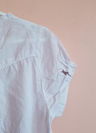 Легкая блуза в горошек7 фото