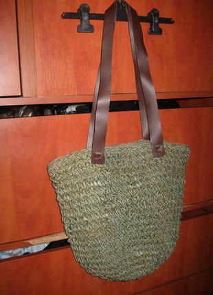 Cумка плетенная хаки