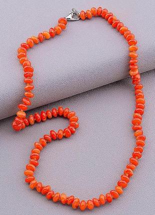 Бусы из натурального коралла 45 см 086901