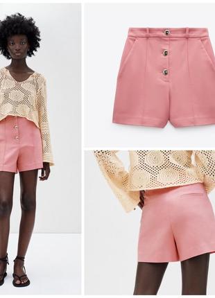 Жіночі шорти zara з ґудзиками h&m bershka asos