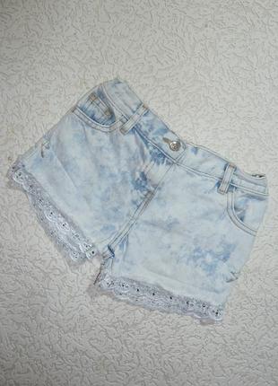Джинсові шорти f&f, 7-8 років , зріст 122 - 128