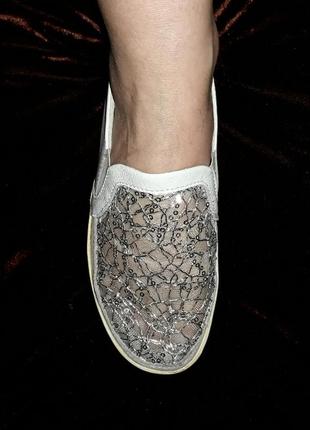 Женские летние слипоны, мокасины, туфли с сеточкой8 фото