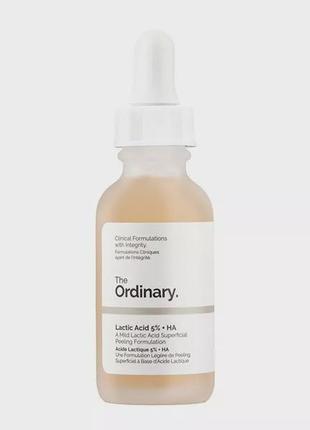 The ordinary - lactic acid 5% + ha - пілінг з 5% молочної і гіалуроновою кислотою - 30ml