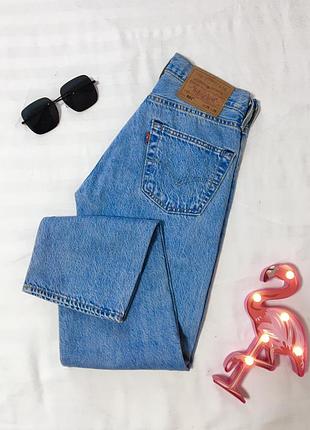Синие мом джинсы levi’s винтажные