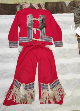 Карнавальный костюм индейца на 7-8лет