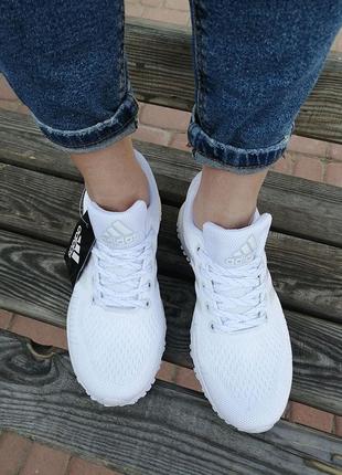 Кроссовки в стиле adidas marathon tn white7 фото