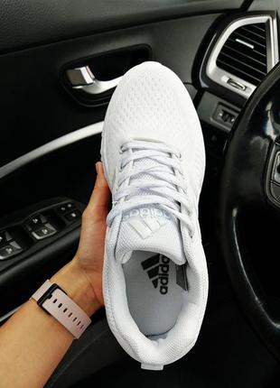 Кроссовки в стиле adidas marathon tn white2 фото