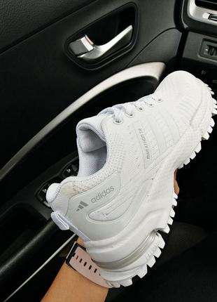 Кроссовки в стиле adidas marathon tn white4 фото