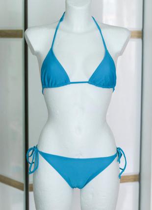 Раздельный голубой купальник бикини, испания1 фото