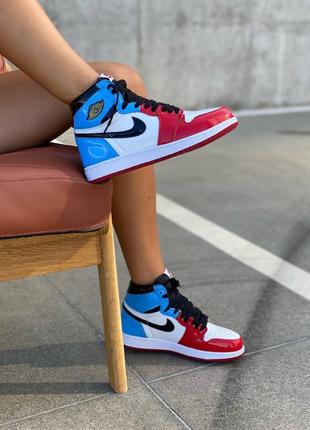 Кроссовки nike air jordan 1 fearless unc4 фото