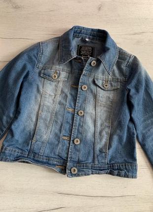 Джинсовая куртка для девочки 11 лет, джинсовая куртка c&a, куртка джинсова на дівчинку 11 років/146 см. фірма c&a4 фото