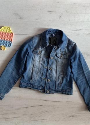 Джинсовая куртка для девочки 11 лет, джинсовая куртка c&a, куртка джинсова на дівчинку 11 років/146 см. фірма c&a2 фото