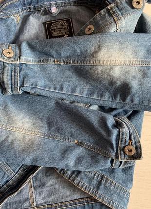 Джинсовая куртка для девочки 11 лет, джинсовая куртка c&a, куртка джинсова на дівчинку 11 років/146 см. фірма c&a6 фото