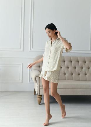 Костюм з шовку сорочка і шорти2 фото