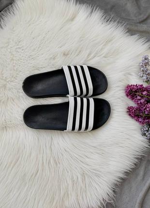 Шльопки adidas slides 'white'3 фото