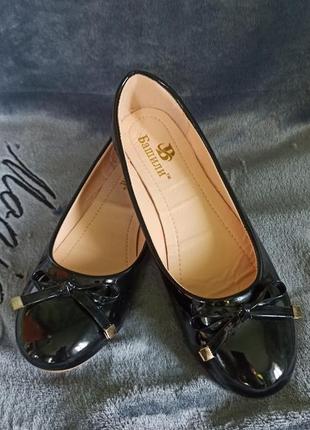 Балетки лаковані 36-41 (чорні)
