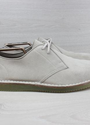 Замшевые мужские туфли clarks оригинал, размер 44.5 (чоловічі туфлі)