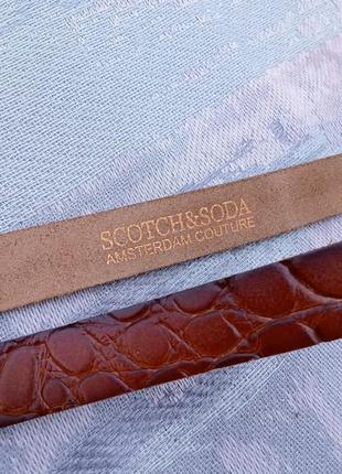 Оригинальный кожаный женский ремень scotch & soda amsterdam couture5 фото