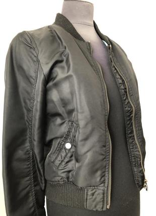 Куртка чорна бомбер 36/s 4