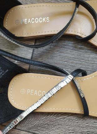Босоножки сандали с закрытой пяткой peacocks 41 размер6 фото