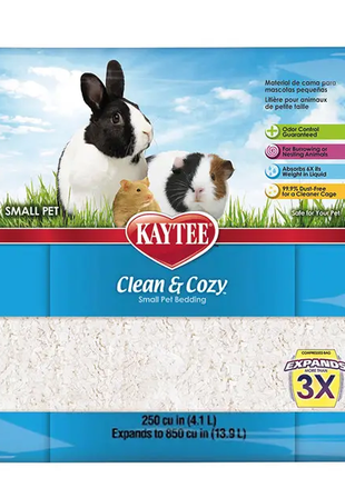 Kaytee clean & cozy целюлозна підстилка в клітку для гризунів 50л1 фото