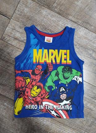 Майка, marvel, р. 86-92, 18-24мес.
