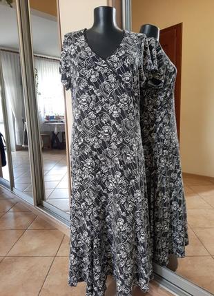 Комфортное вискозное платье 👗 большого размера1 фото