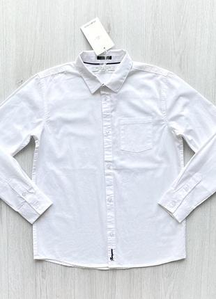 Біла підліткова сорочка для хлопчика piazza italia італія