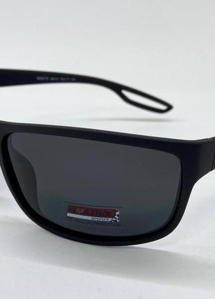Matrix спортивные солнцезащитные очки с поляризацией в матовой черной оправе