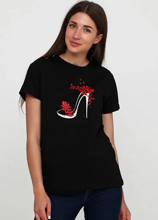 Футболка норма батал туфелька, 2 цвета юб9223бр