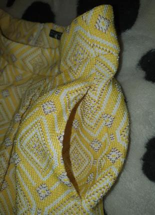 Спідниця юбка жовтого кольору вишита вишиванка жёлтого цвета zara5 фото