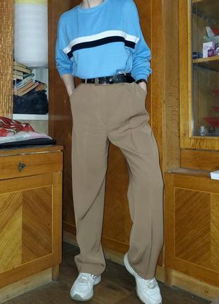 Винтажные летние брюки кэмел со стрелками винтаж vintage2 фото