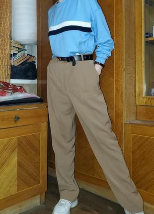 Винтажные летние брюки кэмел со стрелками винтаж vintage4 фото