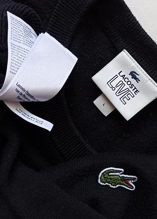 Пуловер lacoste live basic black men's pullover 8