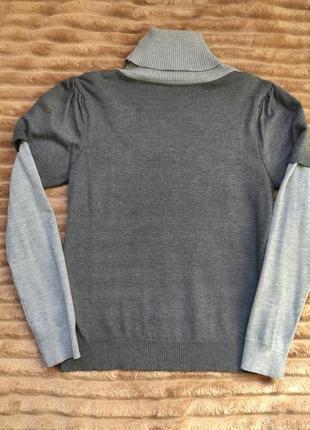 Серый свитер с декором2 фото