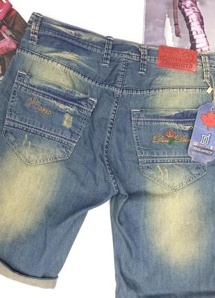 Мужские тонкие джинсовые шорты3 фото