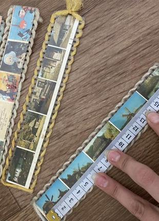 Набір закладки для книг сувенірні з зображень з пирогово тарні українські будинку 5 шт в наборі3 фото