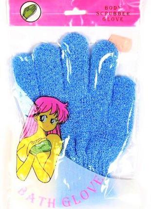 🔥 мочалка перчатка для пилинга ling feng body scrubber glove