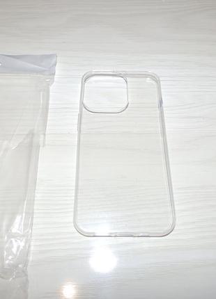 Чехол tpu 1.0mm case for apple iphone 13 pro 6.1' transparent2 фото