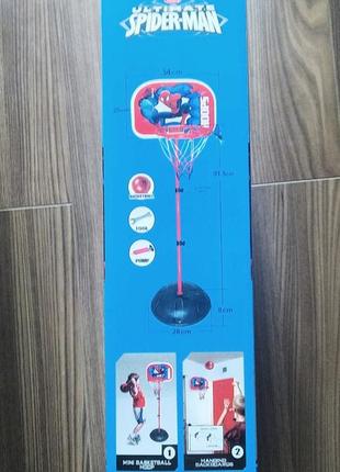 Баскетбол детский человек паук, баскетбольная стойка, 125-160см, мяч, насос2 фото