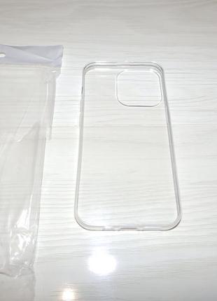 Чехол tpu 1.0mm case for apple iphone 13 pro 6.1' transparent3 фото