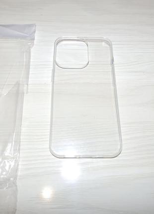 Чехол tpu 1.0mm case for apple iphone 13 pro 6.1' transparent4 фото