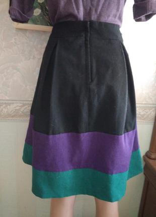 Шерстяная юбка колокол2 фото