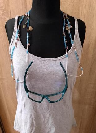 Бисерное ожерелье для очков для одежды