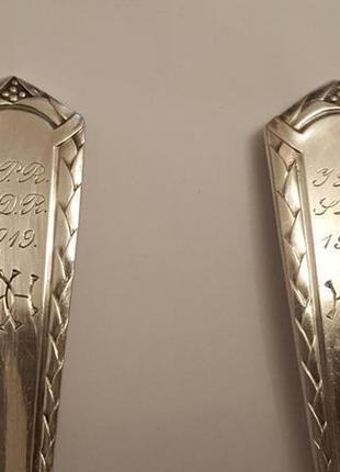 Серебряные  винтажные ложки ,дания 19135 фото