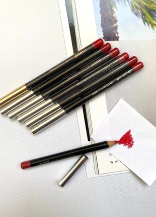 Червоні контурні олівчики для губ. від французького бренду l’ambre! контурний карандаш для губ красний