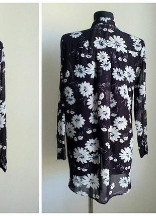 Рубашка в цветы сорочка блуза в квіти