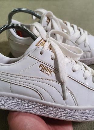 Белые кеды puma1 фото