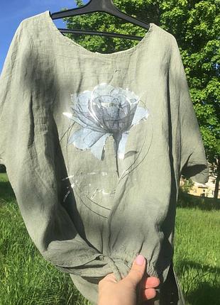 Льняная футболка италия ☝️🔥🔥☝️ батальчик