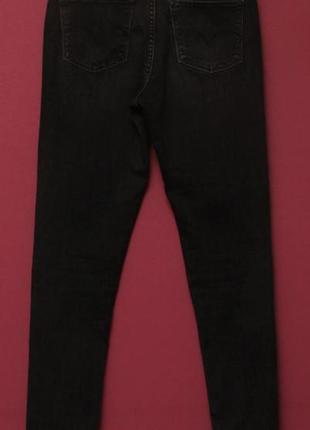 Levi's 721 high rise skinny 29 джинсы зауженые black tab3 фото